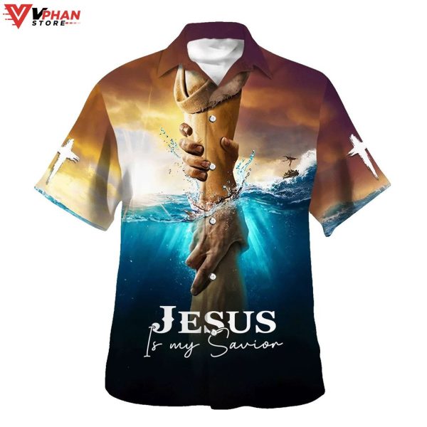 Jesus Is My Savior Take My Hand God Christian Hawaiian Shirt