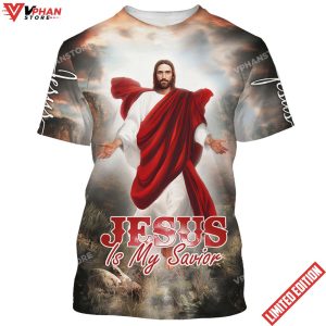 Jesus Is My Savior With His Arms Open 3D All Over Printed Shirt 1