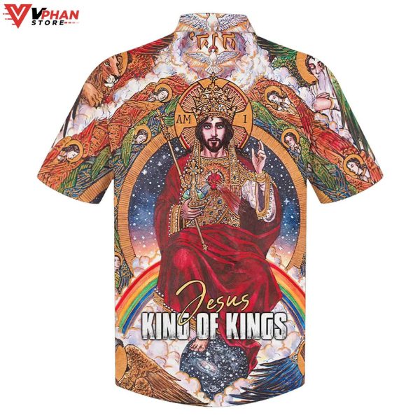 Jesus King Of Kings Tropical Outfit Christian Gift Ideas Hawaiian Shirt