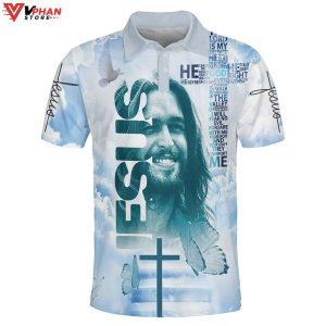 Jesus Laugh Religious Easter Gifts Christian Polo Shirt Shorts 1