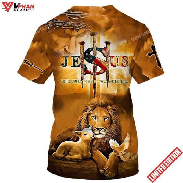 Jesus Lion And The Lamb Christian T Shirt