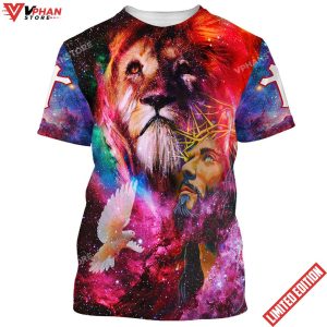 Jesus Lion Dove 3d All Over Print Shirt 1