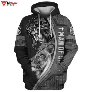 Jesus Lion Faith Over Fear Jesus Hoodie Men Women Christian Hoodie 1