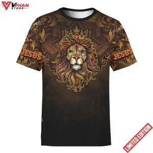 Jesus Lion Jesus Is My Savior Christian 3D Shirt 1