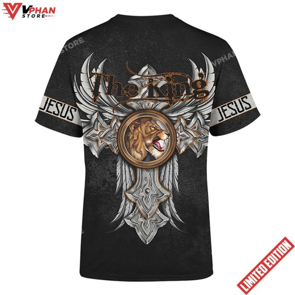 Jesus Lion King Angel Wing Tattoo 3d Shirt