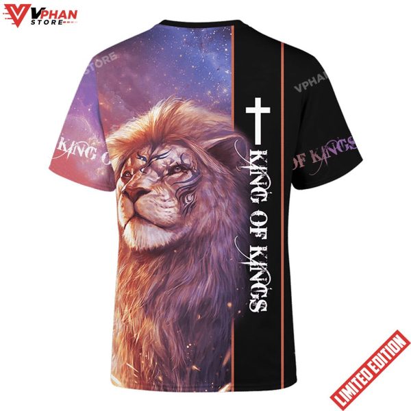 Jesus Lion King Of Kings Christian 3D Shirt