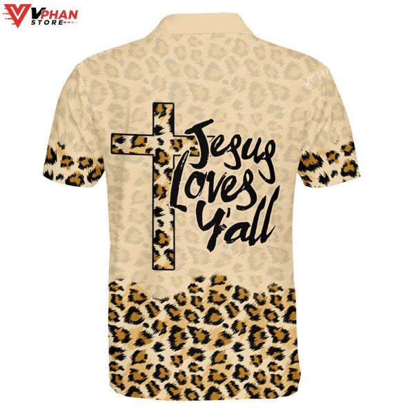 Jesus Love Y all Cross Religious Easter Gifts Christian Polo Shirt & Shorts