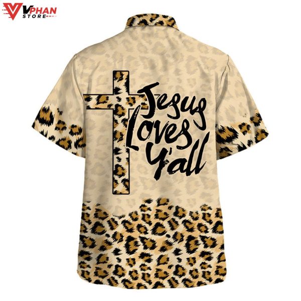 Jesus Love Yall Tropical Outfit Christian Gift Ideas Hawaiian Shirt