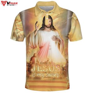 Jesus Lover Jesus Is My Savior Easter Gifts Christian Polo Shirt Shorts 1