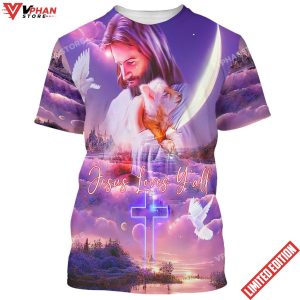 Jesus Loves Yall 3d All Over Print Shirt 1