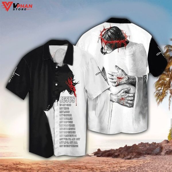 Jesus My Everything 3D Christian Hawaiian Shirt