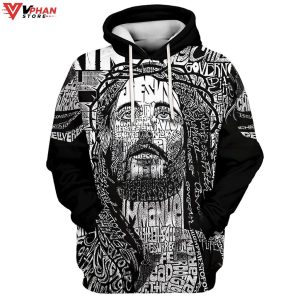 Jesus Names Religious Easter Gifts Christian Hoodie 1