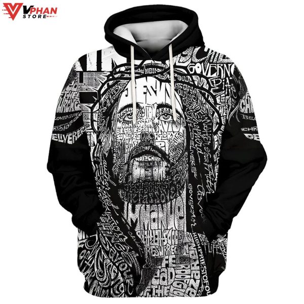 Jesus Names Religious Easter Gifts Christian Hoodie