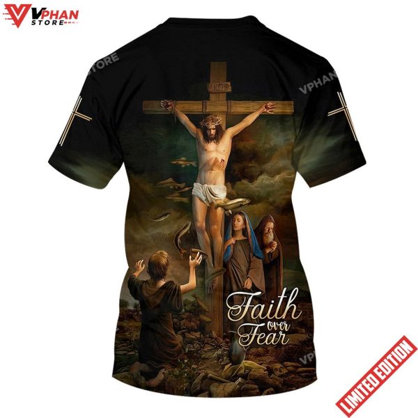 Jesus On The Cross 3d All Over Print Shirt