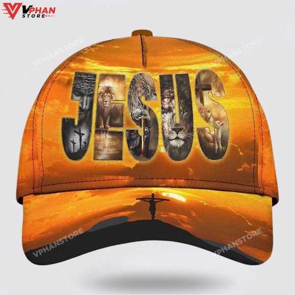 Jesus On The Cross Lion Warrior All Over Print Classic Hat
