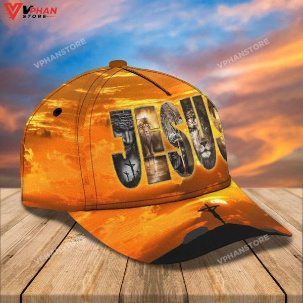 Jesus On The Cross Lion Warrior All Over Print Classic Hat