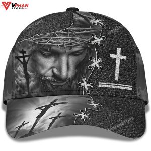 Jesus On The Cross Religion Crown Of Thorn All Over Print Baseball Cap 1