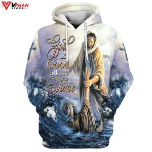 Jesus Peter Walking On Water Christian Easter Gifts Religious Hoodie 1