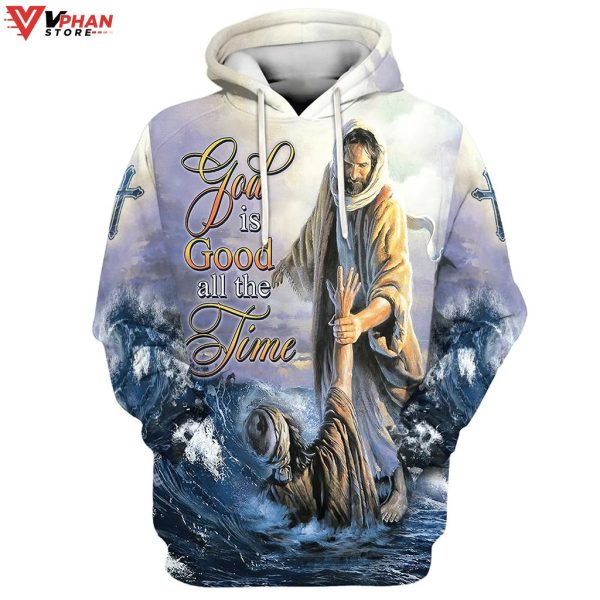 Jesus Peter Walking On Water Christian Easter Gifts Religious Hoodie