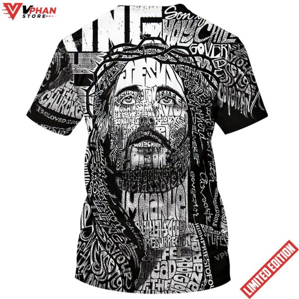 Jesus Portrait Christian T Shirt For Men And Women