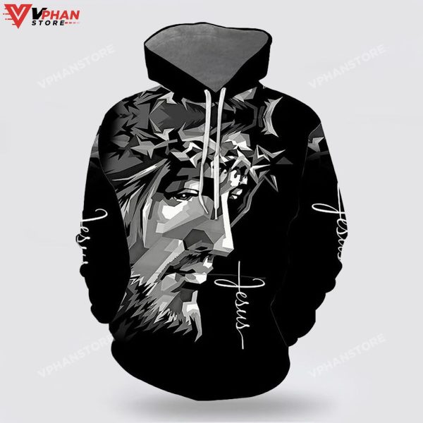 Jesus Pray Lion Crucifixion Of Jesus Christian Gift Ideas Religious Hoodie