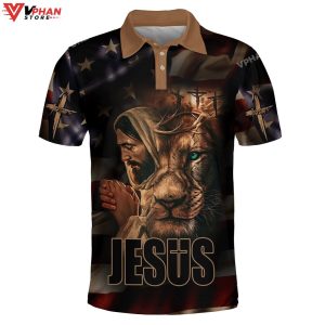Jesus Pray Religious Easter Gifts Christian Polo Shirt Shorts 1