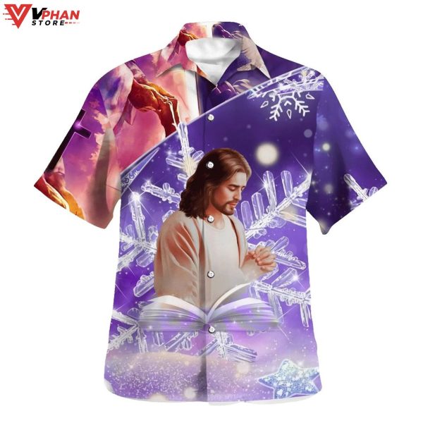 Jesus Pray Tropical Outfit Christian Gift Ideas Hawaiian Shirt