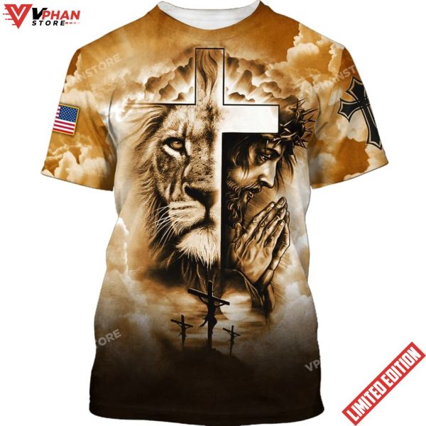 Jesus Prayer And The Lion Of Judah 3d Shirt