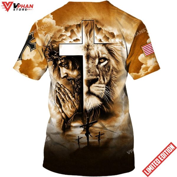 Jesus Prayer And The Lion Of Judah 3d Shirt