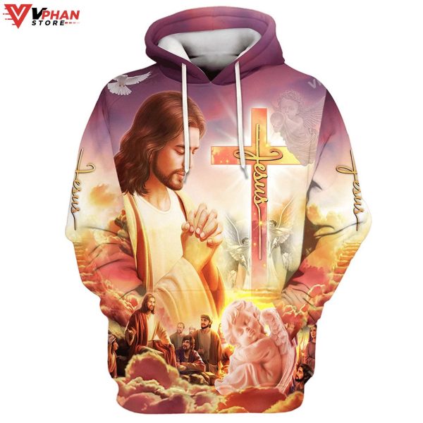 Jesus Prays For His Disciples Christian Gift Ideas Religious Hoodie