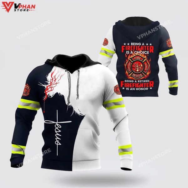 Jesus Proud To Be Firefighter Christian Gift Ideas Religious Hoodie