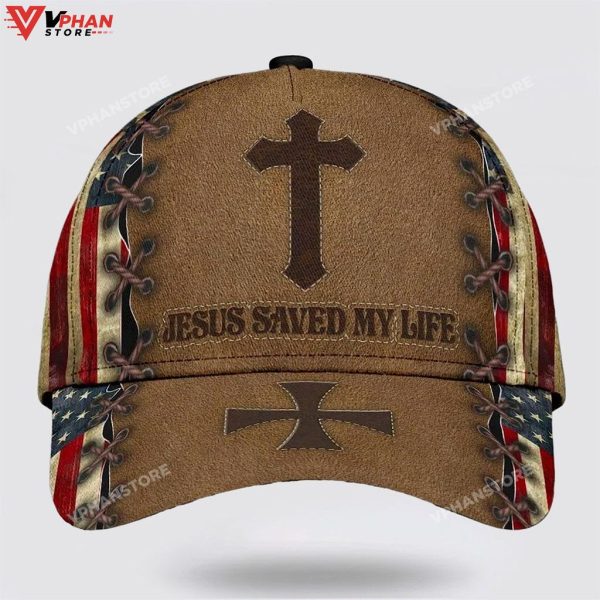 Jesus Saved My Life Cross All Over Print Classic Hat