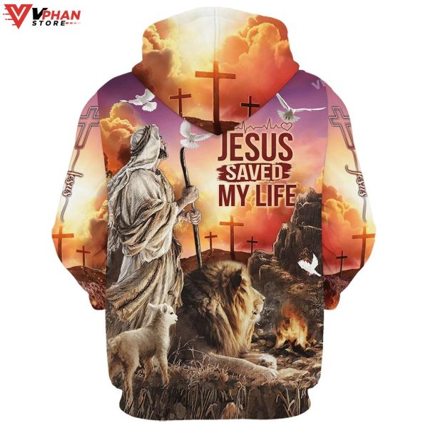 Jesus Saved My Life Hoodie The Lamb And Lion Hoodies