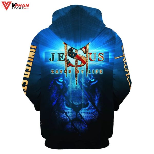 Jesus Saved My Life Lion Women Christian Hoodie