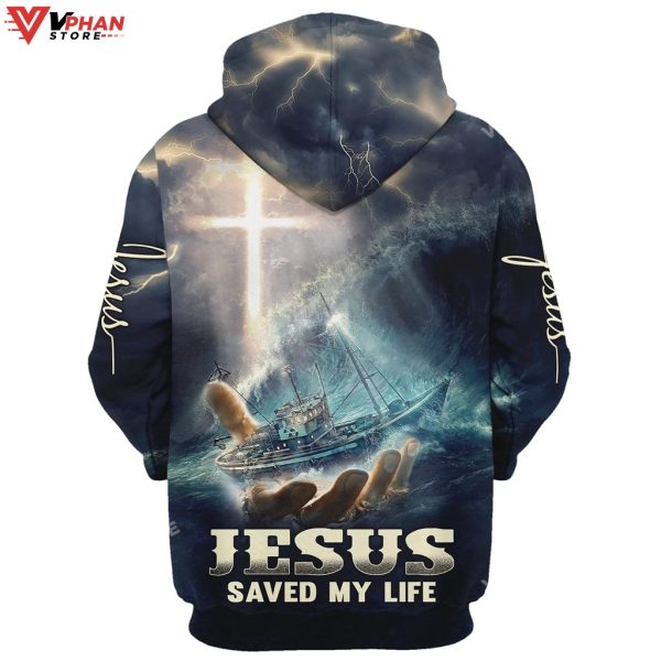 Jesus Saved My Life Religious Easter Gifts Hoodie