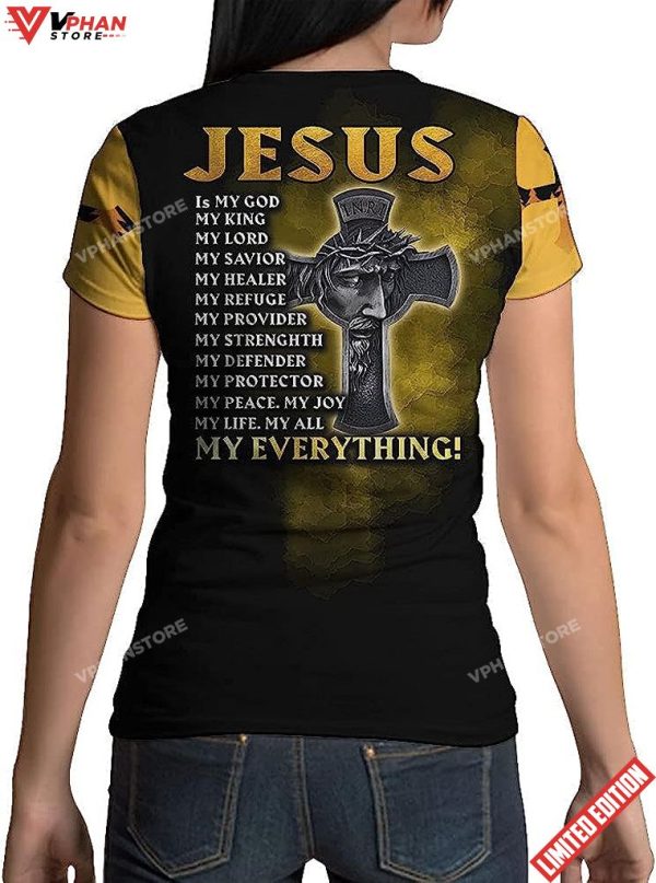 Jesus Saves Jesus Is My God My King All Over Printed 3D T Shirt