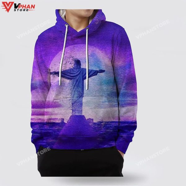 Jesus Statue Pattern 3d Hoodies For Women Men