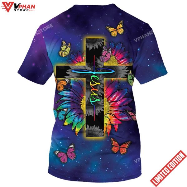 Jesus Sunflower Faith 3D All Over Printed Shirt