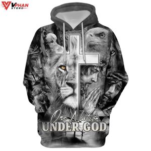 Jesus The Cross Lion Of Judah Religious Easter Gifts Christian Hoodie 1