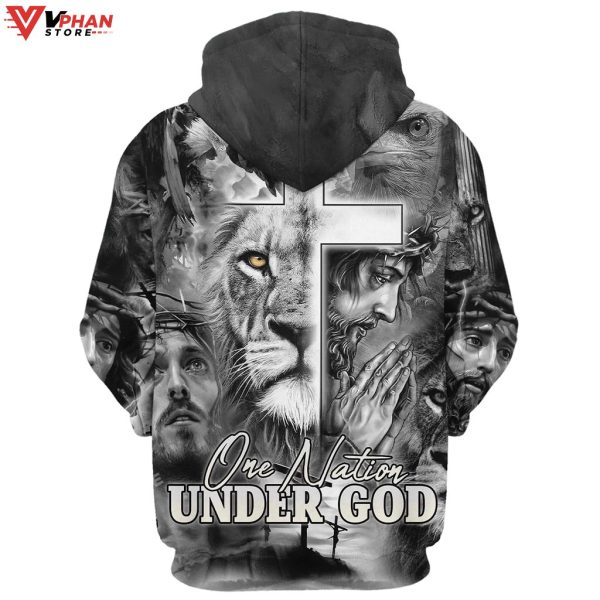 Jesus The Cross Lion Of Judah Religious Easter Gifts Christian Hoodie