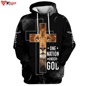 Jesus The Lion Of Judah One Nation Under God Christian Hoodie 1