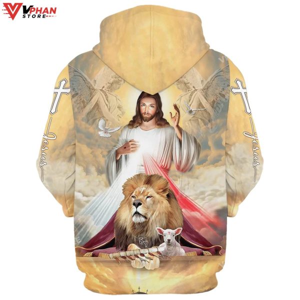 Jesus The Lion Of Judah The Lamb Of God Jesus Religious Gifts Hoodie