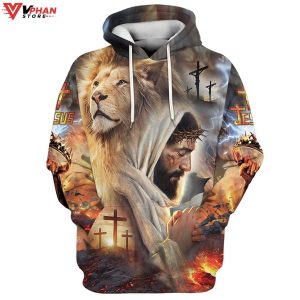 Jesus The Lion of Judah Jesus Hoodie Men Women 1