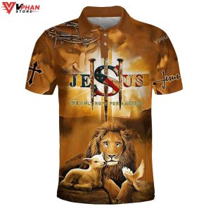 Jesus The Only Hope For America Lion Christian Polo Shirt Shorts 1
