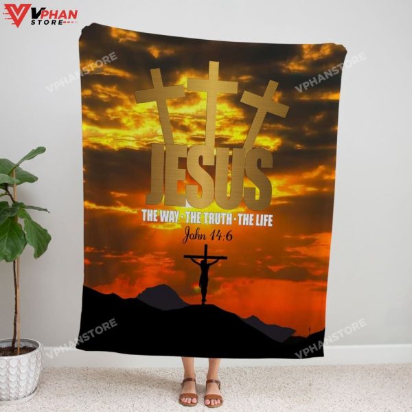 Jesus The Way The Truth The Life Religious Christmas Gifts Jesus Blanket