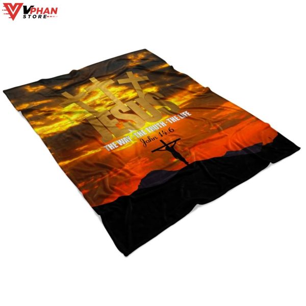 Jesus The Way The Truth The Life Religious Christmas Gifts Jesus Blanket