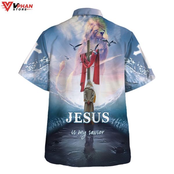 Jesus Walking On The Water Tropical Outfit Christian Gift Hawaiian Shirt