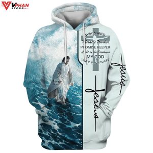 Jesus Walking On Water Hoodies 1