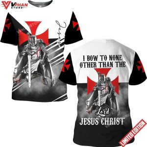 Jesus Warrior Of Christ All Over Printed 3D T Shirt 1