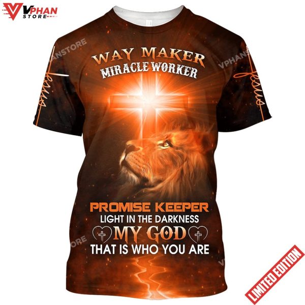 Jesus Way Maker Miracle Worker Promise Keeper Light Shirt